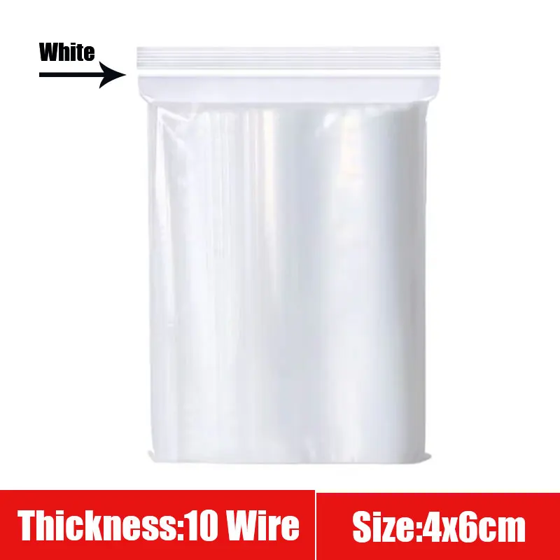 

Прозрачные герметичные пакеты на молнии, пластик, 100 шт.