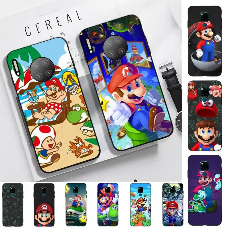 

BANDAI Super Mario Bros Phone Case for Huawei Mate 20 10 9 40 30 lite pro X Nova 2 3i 7se