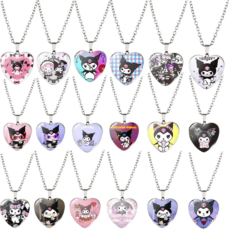 

Sanrioed аниме серия Kuromi моя мелодия ожерелье игрушка мультфильм модели аксессуары для взрослых ребенка девочки подарок