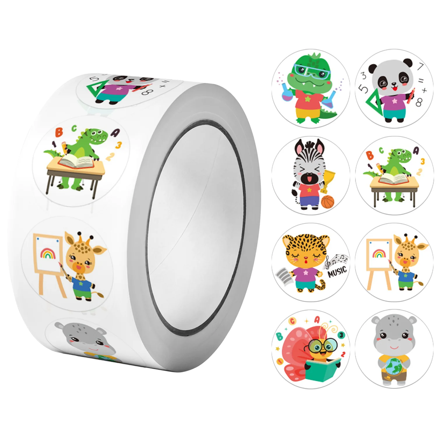 

Развивающие наклейки с животными 500 шт.