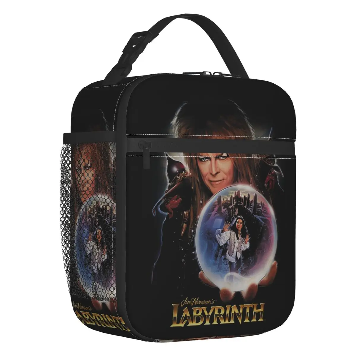 Jareth The Goblin King Labyrinth Insulated Lunch Bag for Women Leakproof Fantasy Film Cooler Thermal Lunch Tote Work School