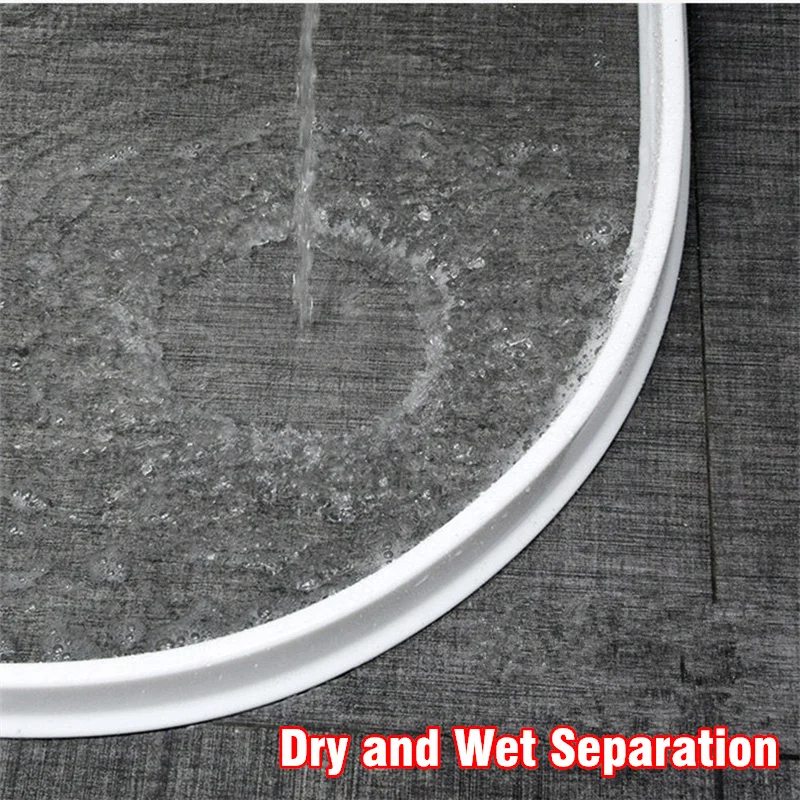 2022 Складная Силиконовая водоудерживающая полоса для ванной комнаты разделитель