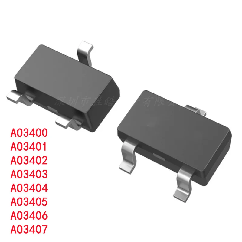 

(50PCS) NEW AO3400A SOT-23 / SOT AO3401 / AO3402 / A03403 / AO3404 / AO3406 / AO3407 / SMD Integrated Circuit FET