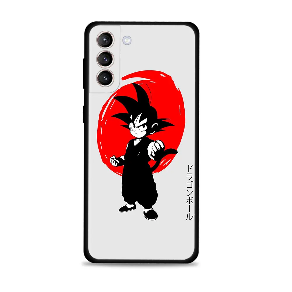 Японский красный чехол Dragonball для смартфона Samsung Galaxy S21 S20 FE S22 Ultra S10 S9 S8 Plus S10e Note 20Ultra