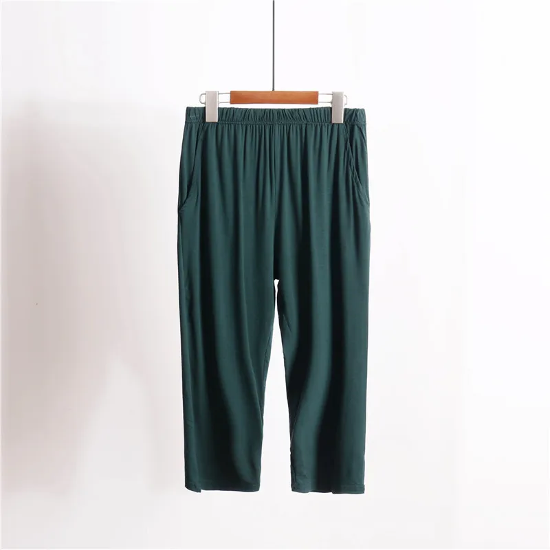 Modal Sleep Bottom Women Calf-Length Pants Loose Size Home Pajamas Casual Solid Multicolor Long Pant Summer Fashion Sleepwear