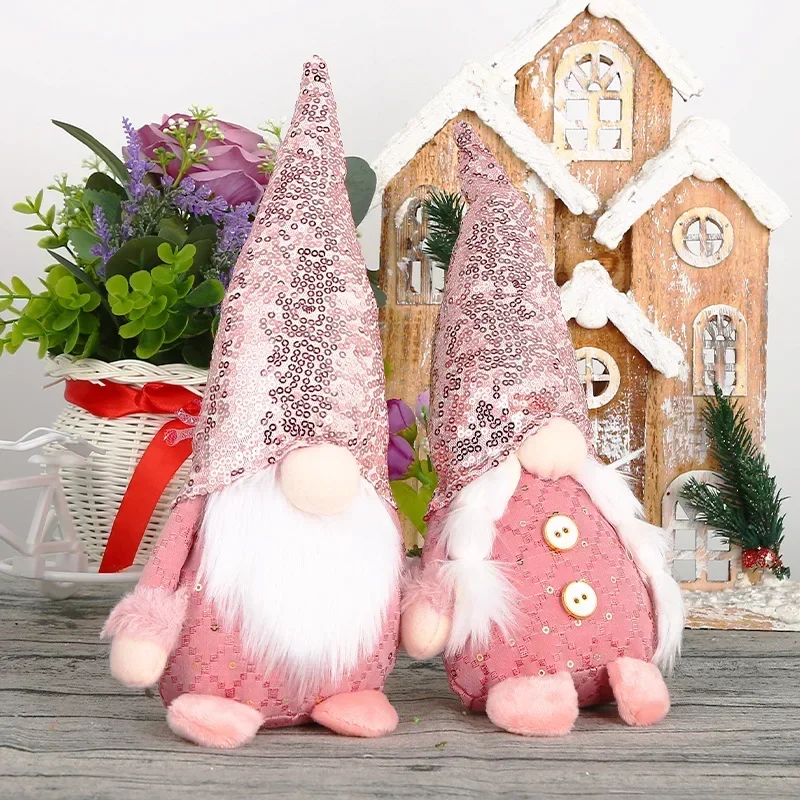 Праздничные Мультяшные плюшевые игрушки Рудольф и Санта-Клаус рождественские