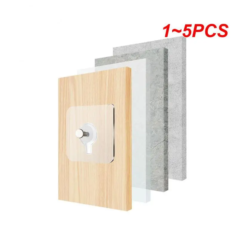 

1~5PCS Punch-Free Non-Marking Strong Adhesive Screw Stickers Wall Picture Hook Invisible Traceless Hardwall Drywall