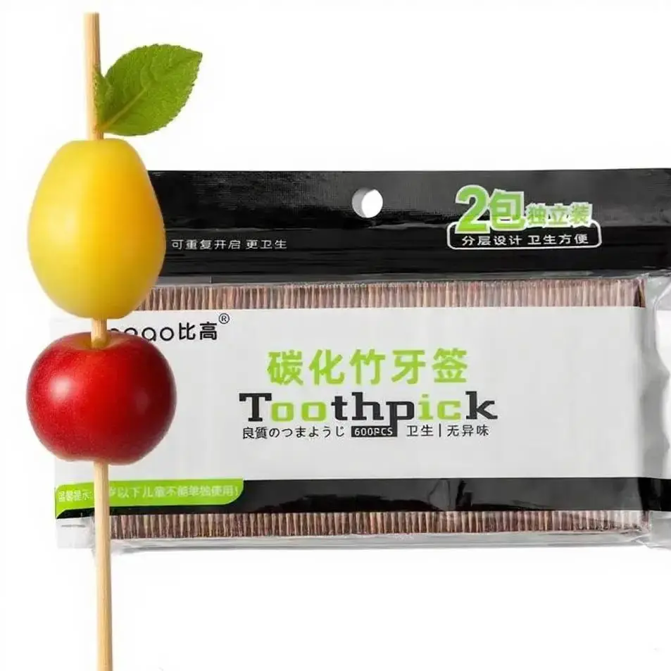 

Двойные бамбуковые зубочистки 600 шт.