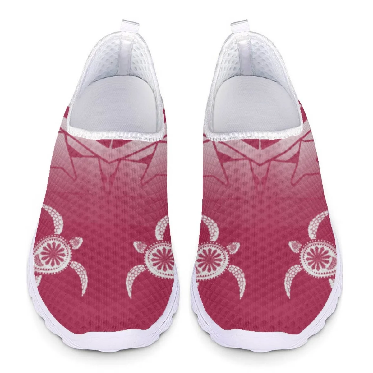 

Nopersonality Premium Shoes Sports Style Gradient Turtle Pattern Mesh Shoes For Women Polynesian Tribal Fashion Trainer