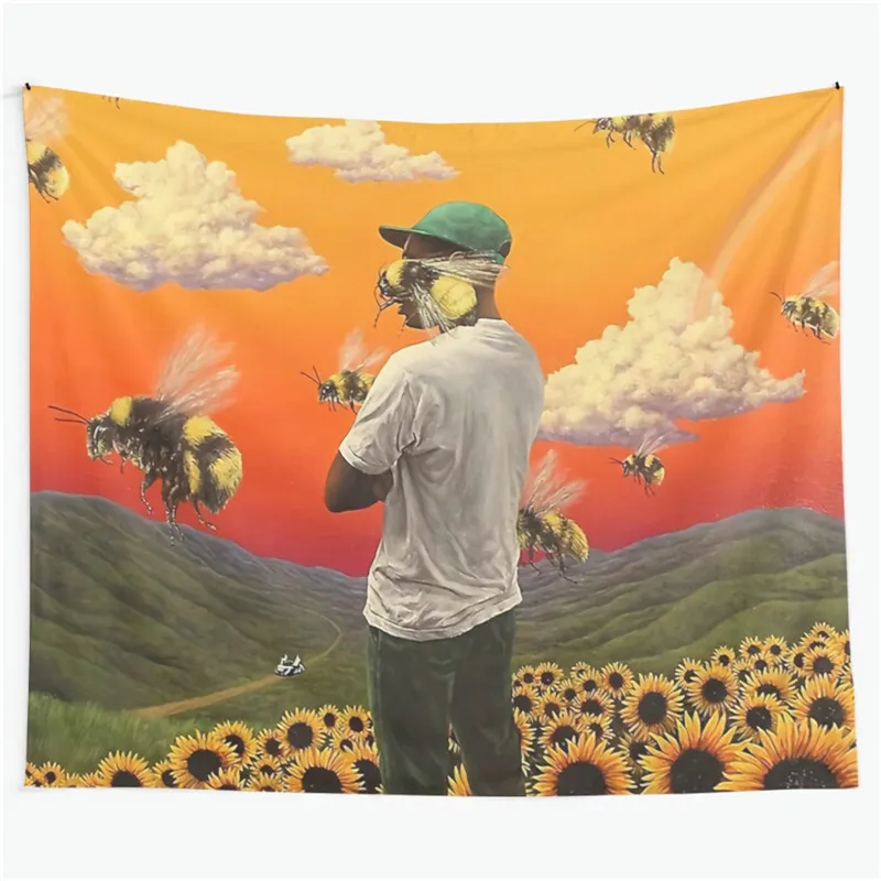 

Tyler The Creator Flower Boy Tapestry Wall Hanging Art for Bedroom Living Room Decor College Dorm Party Backdrop