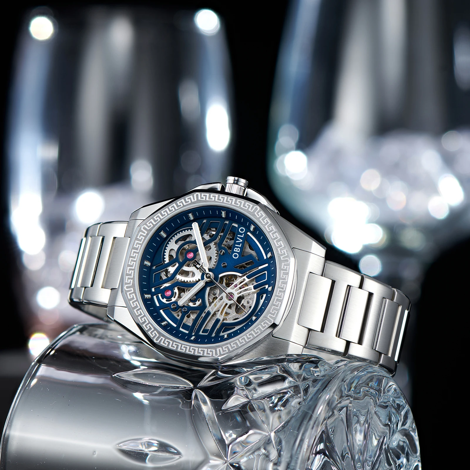 Автоматические Мужские Аналоговые водонепроницаемые механические