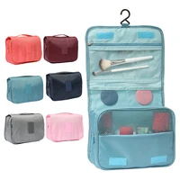 2022 women hook cosmetic bag travel makeup bags solid color waterproof toiletries organizer men storage bag neceser wash pouch