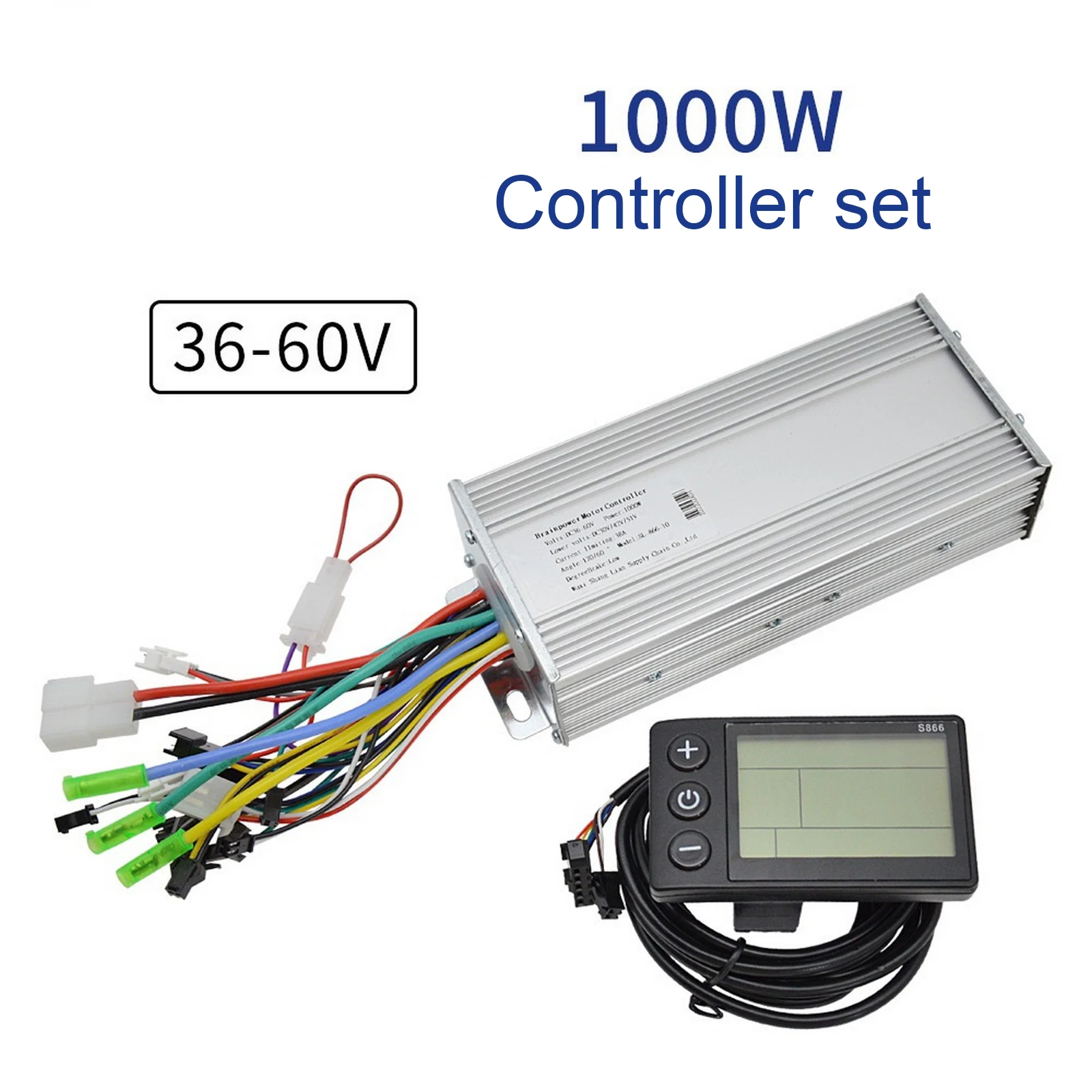 

Electric Bicycle Accessories 36-60V 1000W Controller Brushless Motor Smart Controller LCD Meter Set For Electric Bicycle Scooter