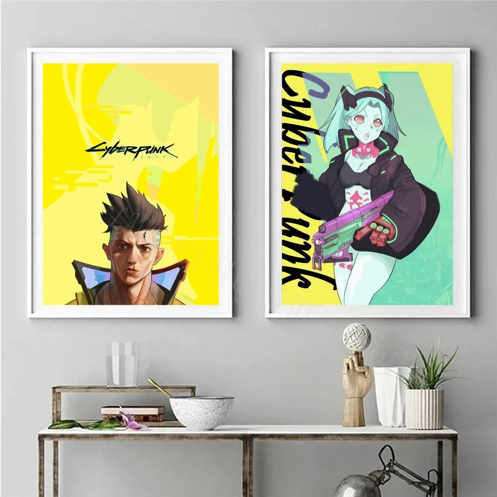 Анимация C-Cyberpunk E-Edgerunners плакат настенное искусство домашний Декор комната