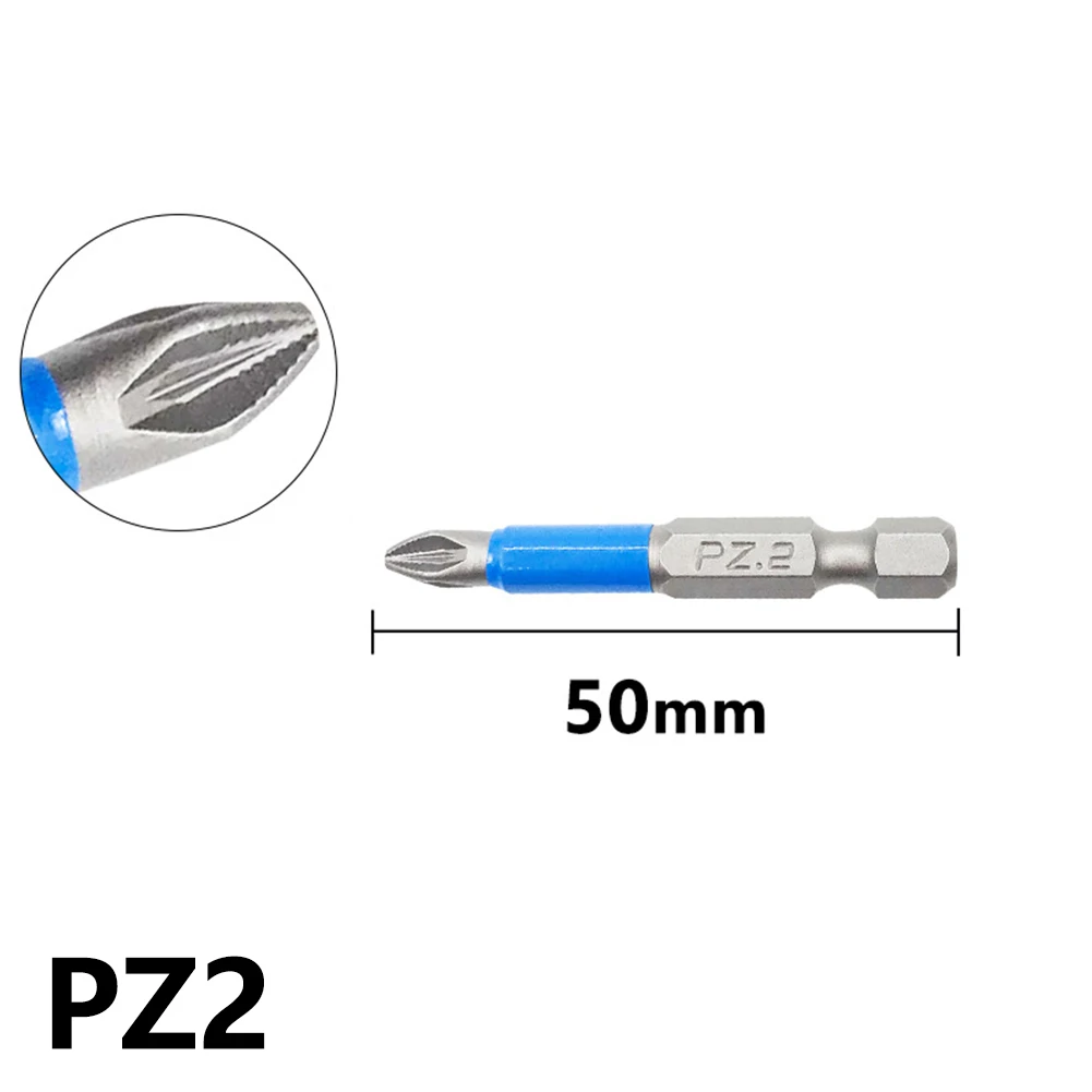 

Hand Tools Screwdriver Bit Nutdrivers PH1 PH2 PH3 PZ1 PZ2 PZ3 Portable Set 1/4inch 12Pcs 50mm Hand Electric Drill