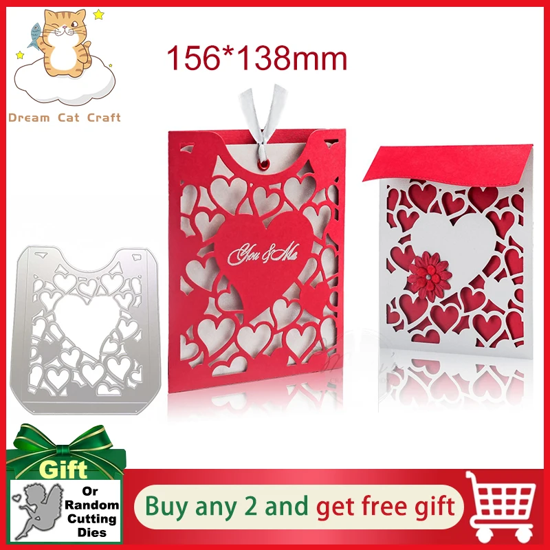 

2022 New Arrival Metal Love Word Letter Cutting Dies for Scrapbooking Greeting Card Making Valentine's Day Stencils Paper Craft