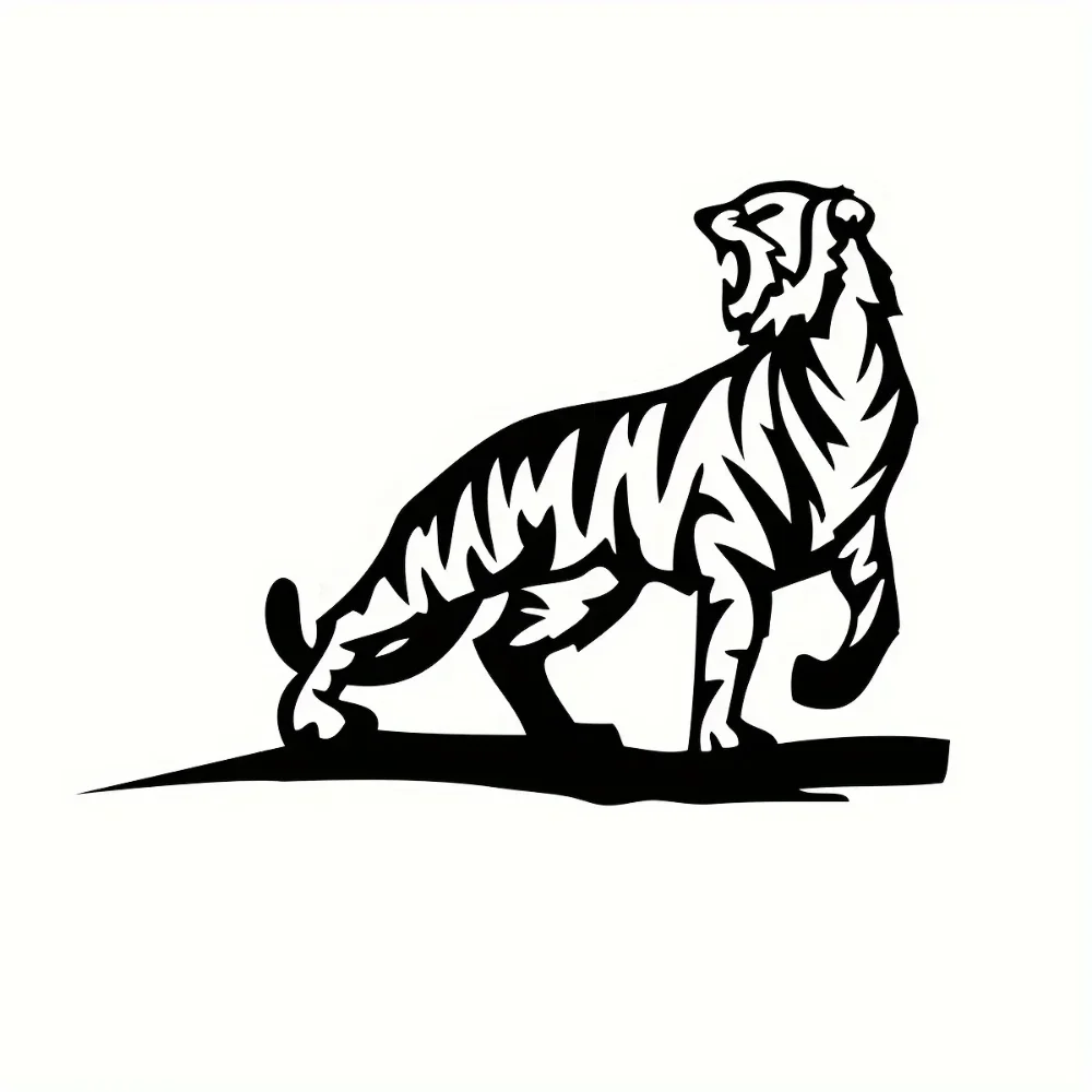 Металлический Декор Знак Тигра See Me Roar - Деревенский Стиль Открытый Садовый Кол