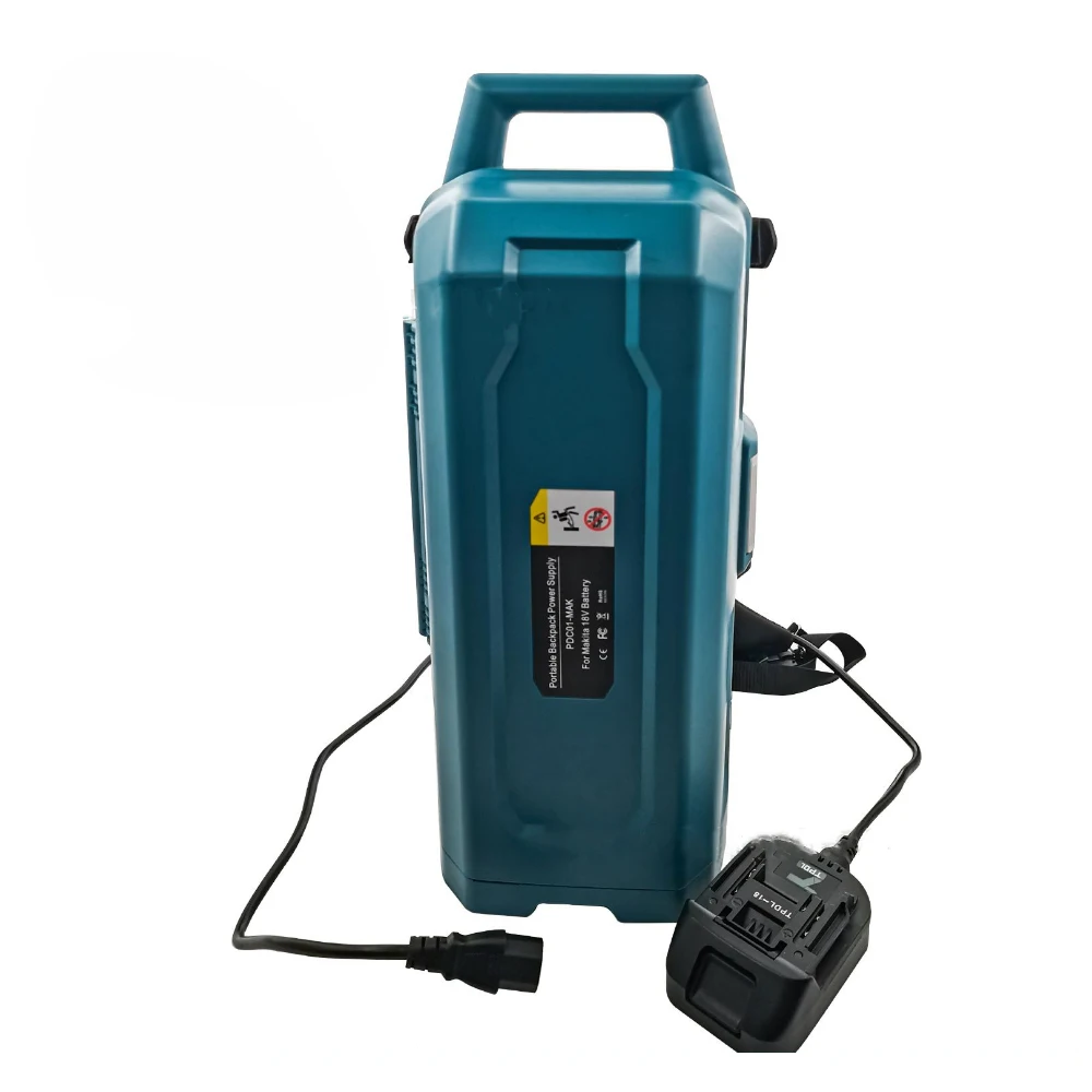 Portable Power Supply Backpack Battery Power Bank For makita For Dewalt For bosch 18v Battery For Power Tools Capacity for Four