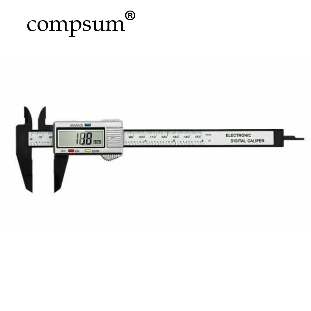 0-150mm Vernier Caliper Measuring Tool 6 inch LCD Digital Electronic Carbon Cal