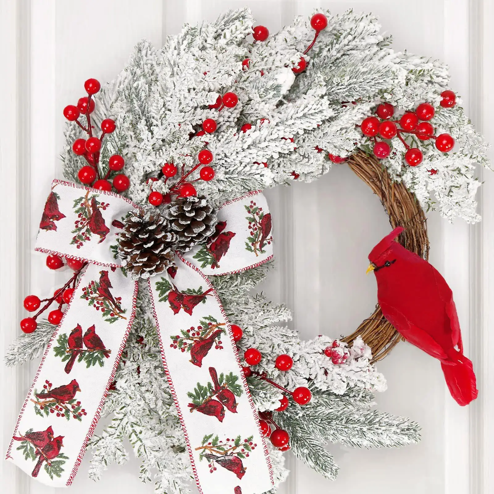 

Artificial Xmas Wreath Autumn Hanging Tabletop Centerpieces Home Ornament Garland for Christmas Door Party Holiday