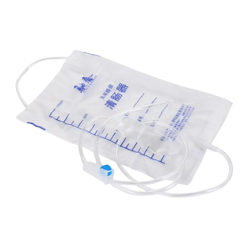 10 шт. медицинский одноразовый мешок для орошения кишечника 1000 мл мытья клизмы