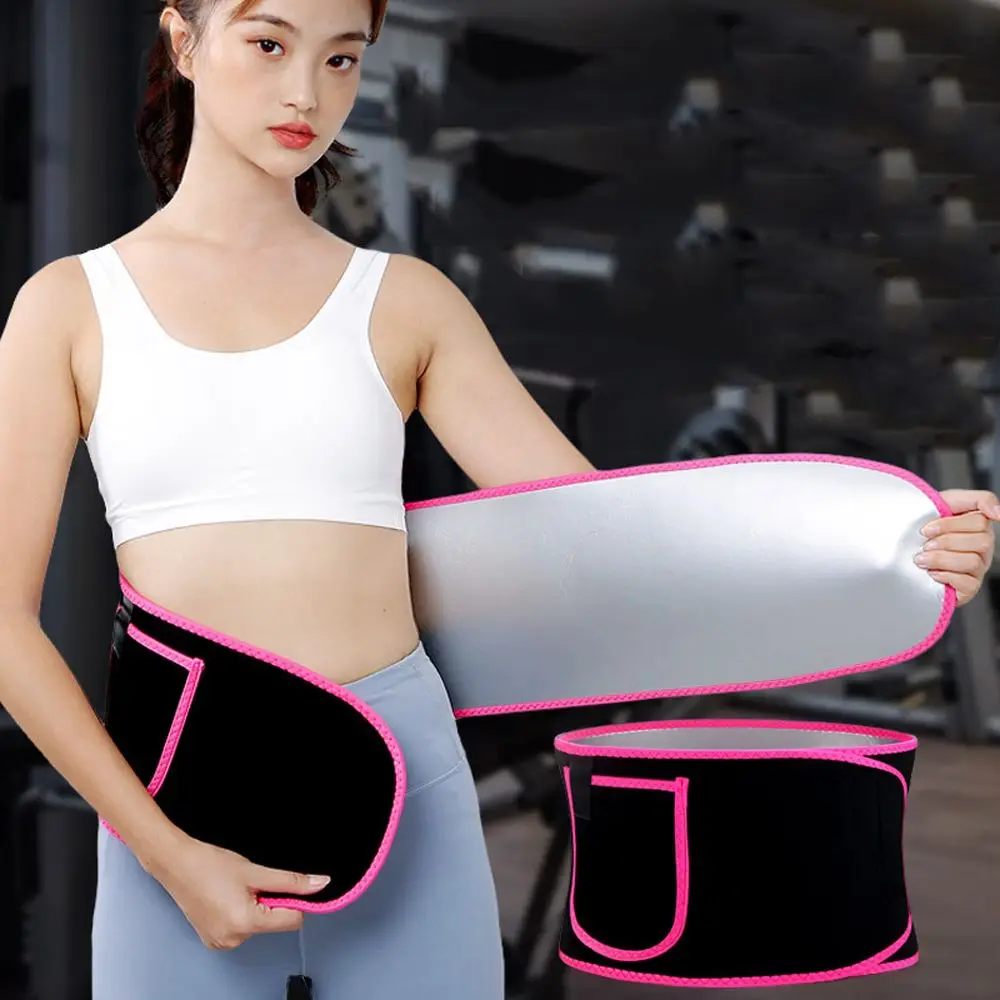 

with Pocket Women Modeling Strap Sports Waist Supporter Waist Tummy Trimmer Body Shaper Wrap Band Slimming Sweat Belt