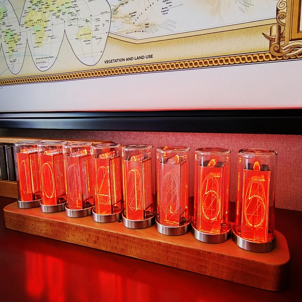 T8 циферблат с подсветкой цифровые часы 8 трубок