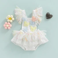 girl jumpsuits 0 24m newborn baby girl sleeveless lace patchwork romper infant jumpsuits sunsuit summer clothes outfits