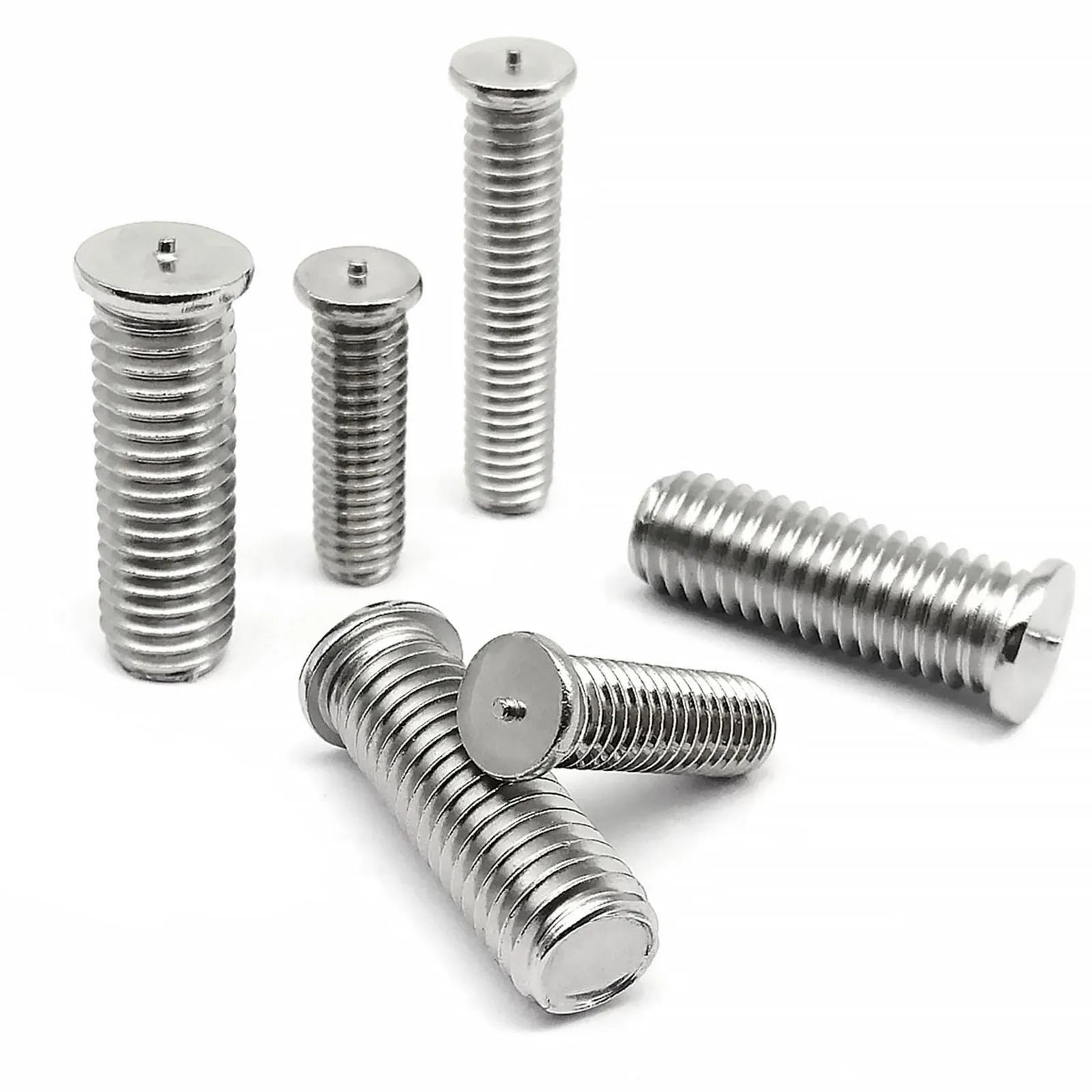 

5/10/50pcs M3 M4 M5 M6 M8 M10 GB902.3 High Quality 304 A2-70 Stainless Steel Stud Weld Spot Welding Screw Solder Point Bolt