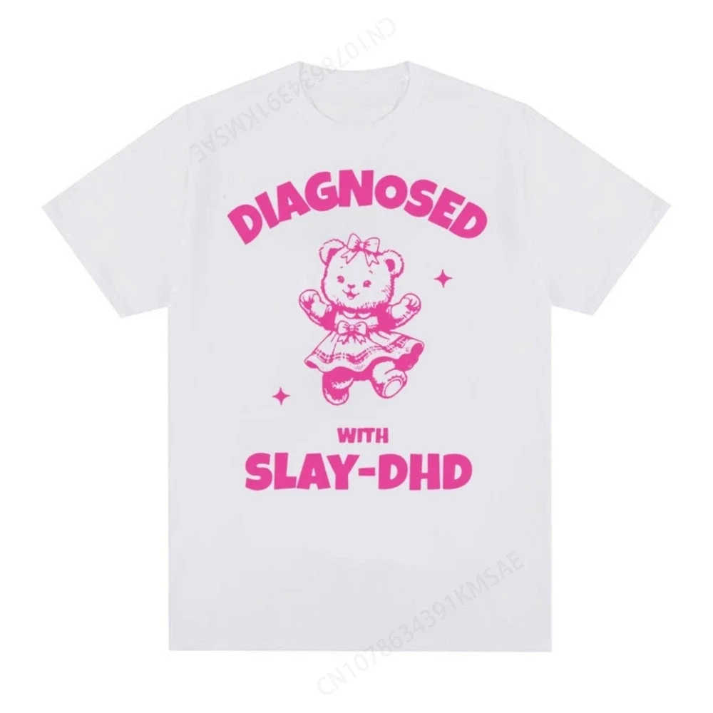 Диагностика Slay-DHD Panda забавные футболки с мемами мужские и женские повседневные