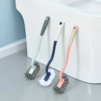 reusable toilet brush cleaning tool hanging scrubber with long handle brushes supply bathroom shower room blue
