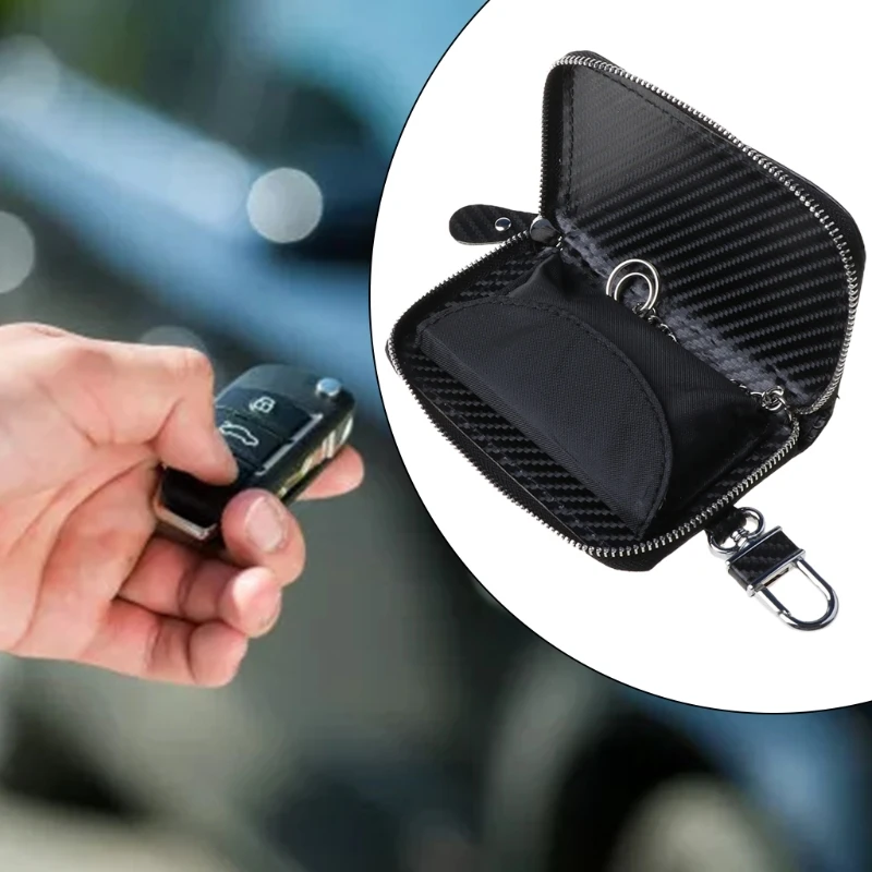 

Anti-theft Car for KEY Fob Guard Signal Blocking Pouch Protector Shield RFID Signal Shielding Blocker Security Box