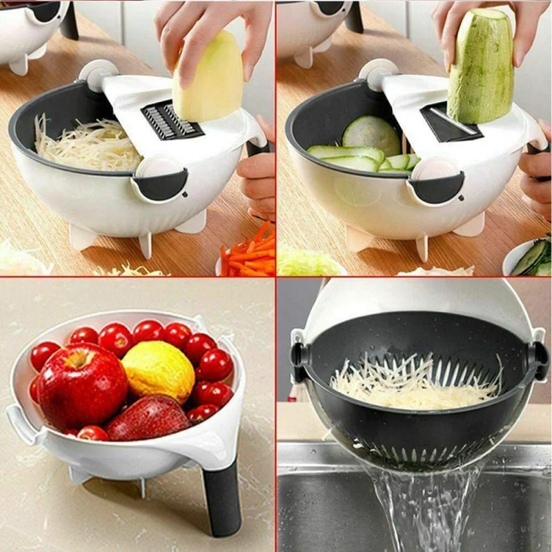 

Multi-Function Salad Uten Vegetable Chopper Carrots Potatoes Manually Cut Shred Grater For Kitchen Convenience Vegetable Tool