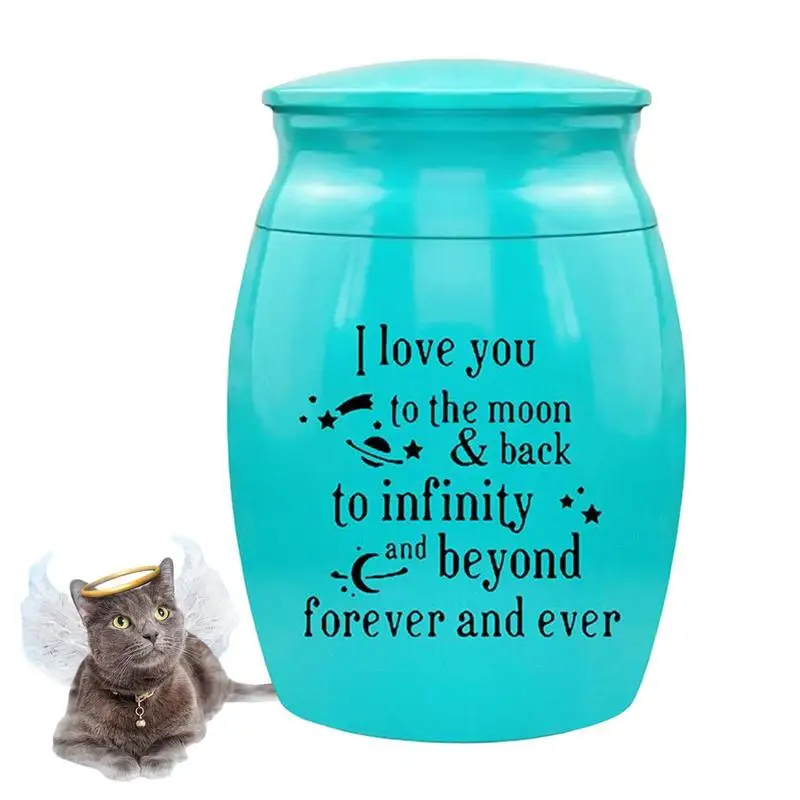 

Pet Urn Mini Cat Urn For Ashes I Love You To The Moon & Back Dog Ashes Urn Small Pet Urns For Dogs Cats Ashes Holder