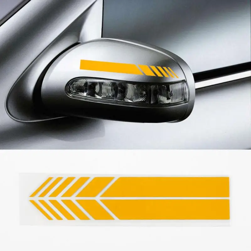 

Car Sticker Non Fading Fashion Color Stripe Car Accessories Car Sticker Racing Strips Side Rear View Mirror Decor Decal