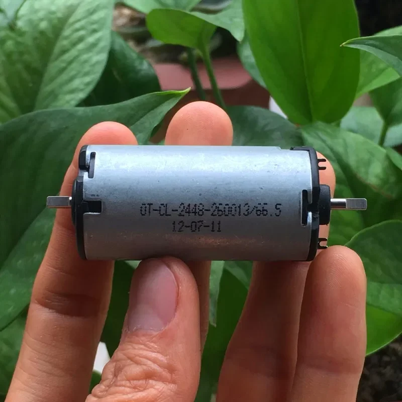 

OT-CL-2448 DC 12 В 24 В 6800 об/мин мини-двигатель с угольной щеткой двойной D-образный двигатель с двойным валом для электрических штор DIY