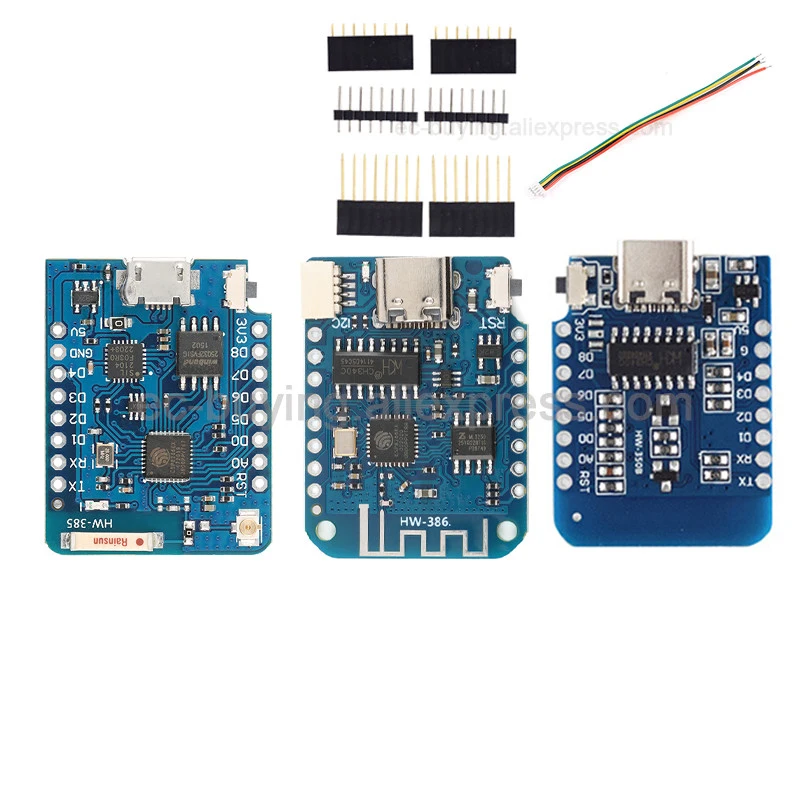 WeMos LOLIN D1 Mini Pro NodeMcu Lua WIFI Интернет вещей IOT макетная плата модуль ESP-12F ESP8266 CH340G TYPE-C USB кабель