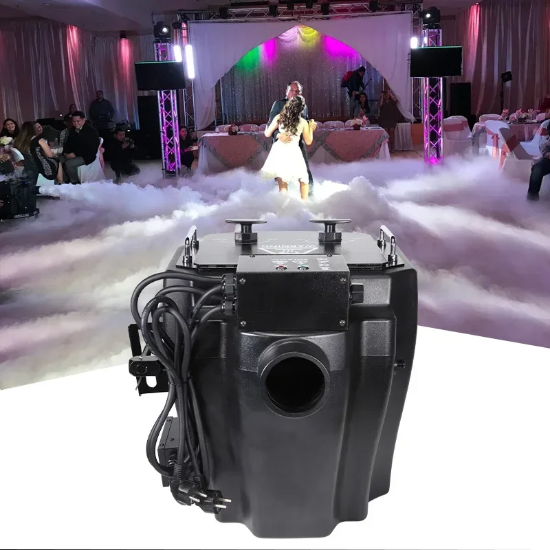 GEVV Concert Wedding KTV Party Effect Equipment Heavy Duty 6000w Big Smoke Cannon Low Dry Ice Fog Machine