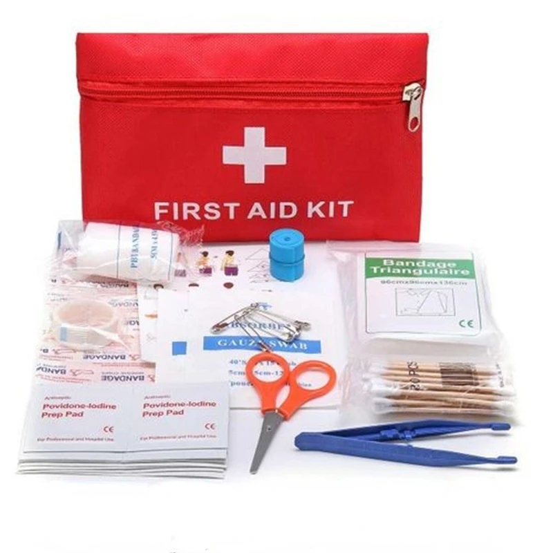 

79 pieces empty new first aid kit outdoor sports camping medicine kit home mini medical first aid kit survival first aid kit