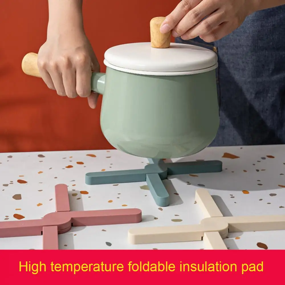 

Foldable Heat Resistant Pad Silicone Hot-resistant Silicone Insulation Mat Anti-scalding Kitchen Table Trivet Placemat Wholesale