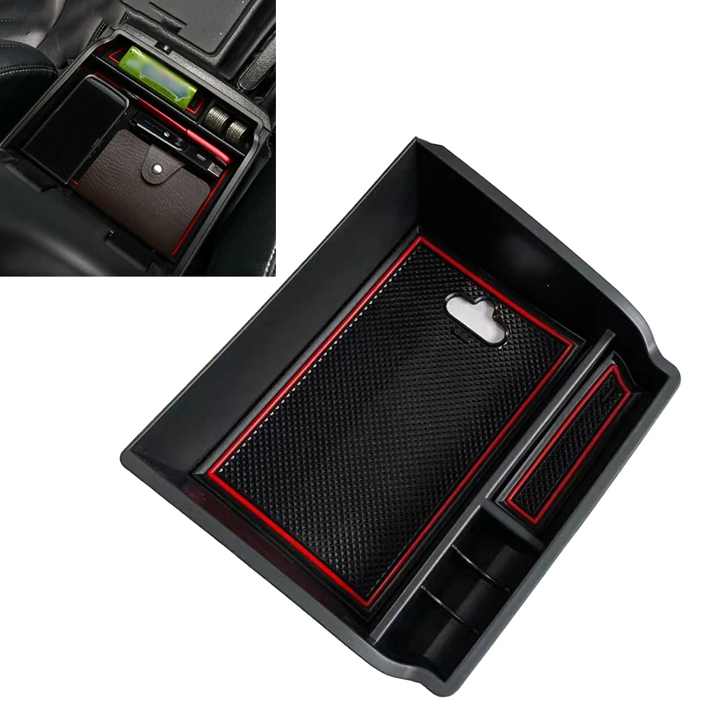

For Toyota Hilux 2015-2022 Storage Box Car Central Armrest ABS Storage Box Organizer Armrest Storage Box Car Accessories