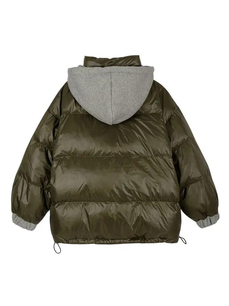 New Women Casual Style Down Jacket White Duck Down Jackets Autumn Winter Warm Hoodies And Female Outwear
