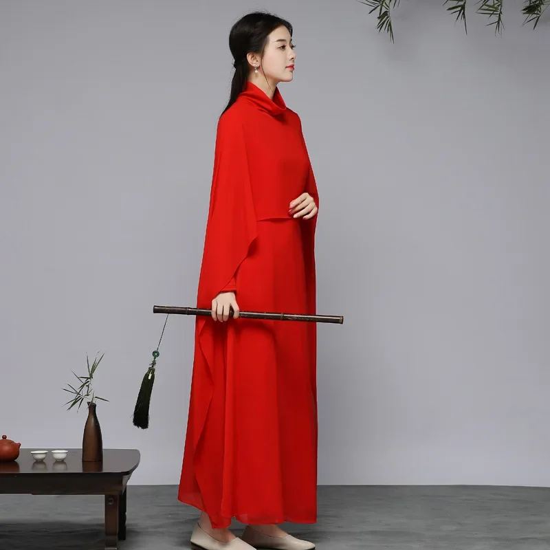 Китайский магазин одежды красно-белые элегантные китайские платья ханьфу