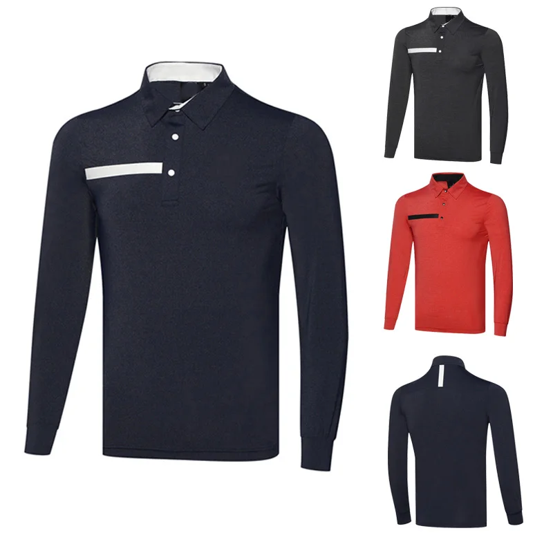 

2021 summer Golf breathable and quick drying long sleeve outdoor sports bottom shirt leisure moisture absorption and sweat