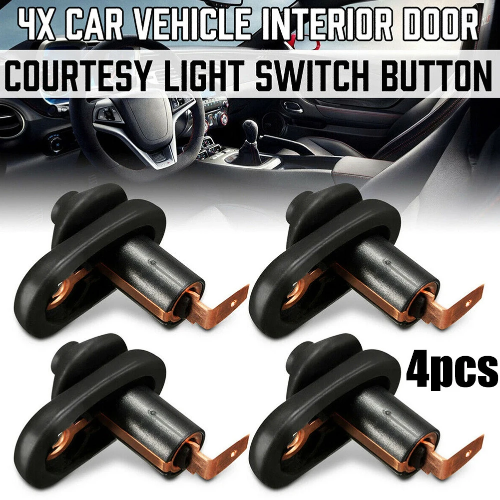 

4x Universal Door Light Switch Car Vehicle Interior Door Courtesy Light Lamp Switch Button Part 700836705970