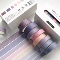 8rollsset solid color washi tape diy decoration scrapbooking masking tape adhesive tape sticker scrapbooking tape stickers