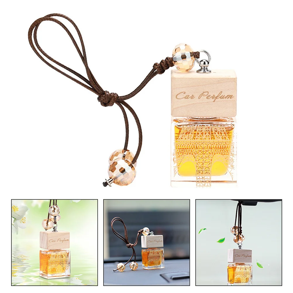 

1pc Car Bathroom Air Freshener Aromatherapy Essential Oil Bedroom Fragrance Rear View Mirror Fragrance