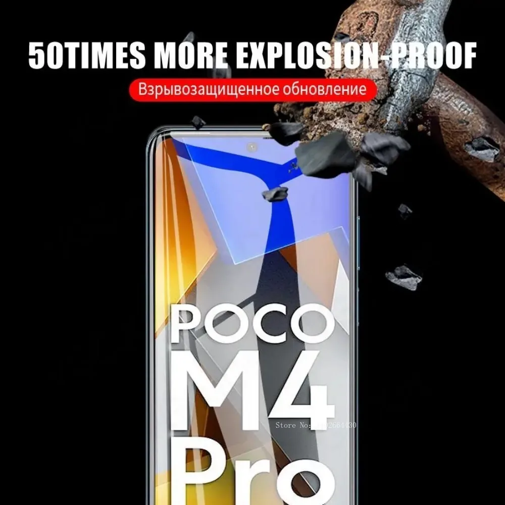 9D полная защита для Xiaomi Poco X3 X4 NFC X2 F2 F3 F4 GT Защитная пленка экрана POCO M2 M3 M4 M5 Pro M5S из