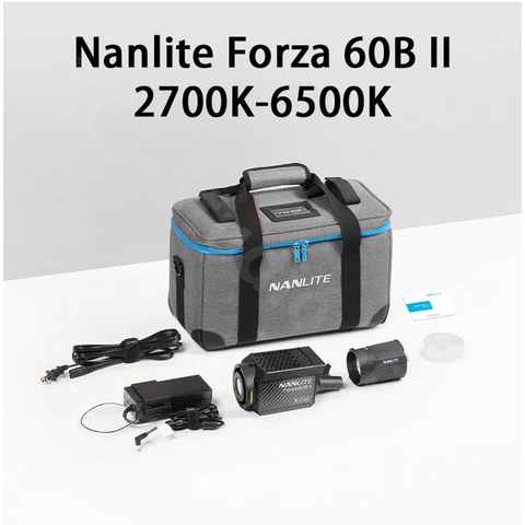 Nanlite Forza 60 II дневсветильник/60B II двухцветсветильник светодиодный свет FM крепление Bowens адаптер для кино вещания видео продукции