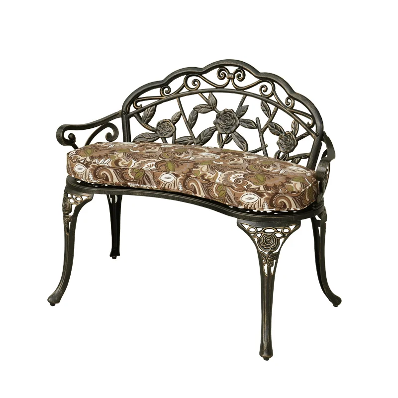 Уличная скамейка для парка алюминиевая чугунная Антикоррозийная досуга балкона